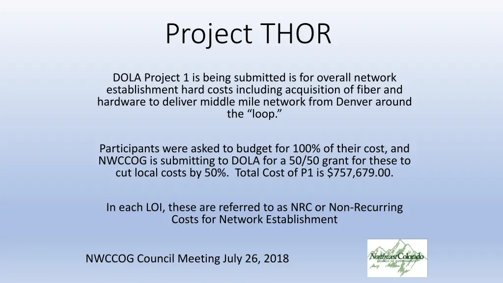 project thor 2