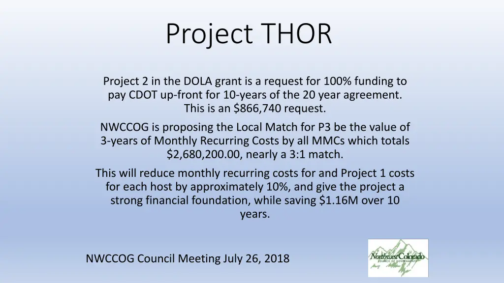 project thor 3