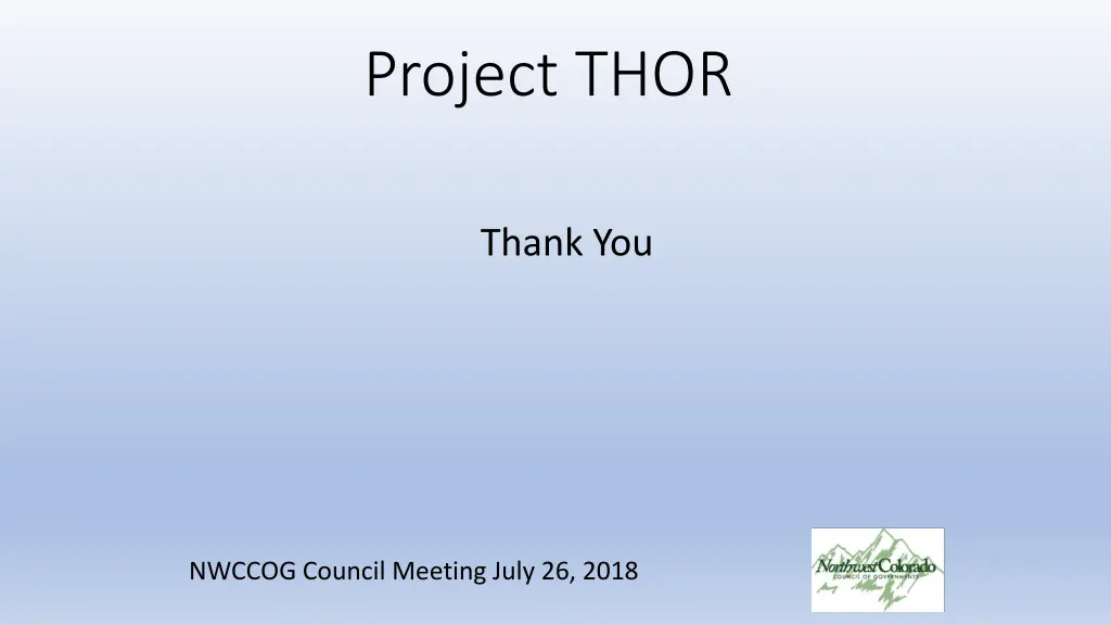 project thor 9