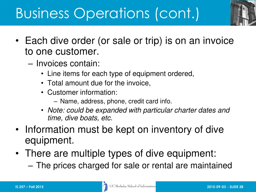 business operations cont 1