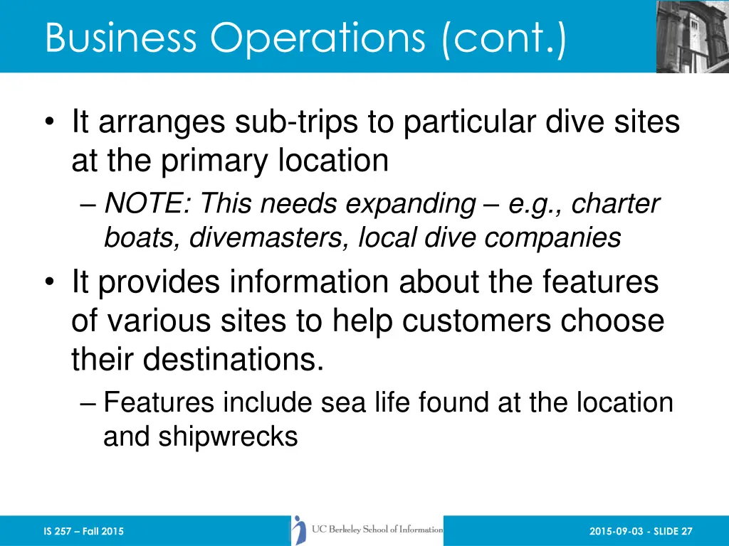 business operations cont