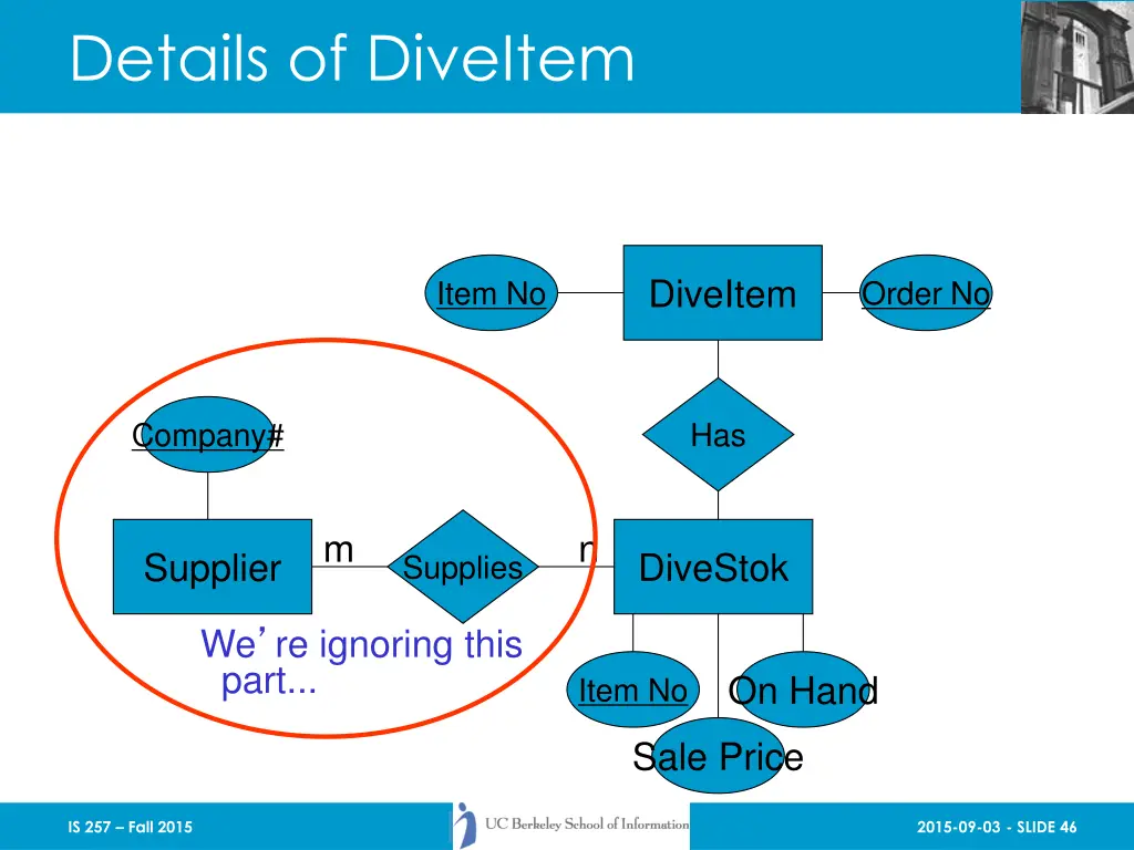 details of diveitem