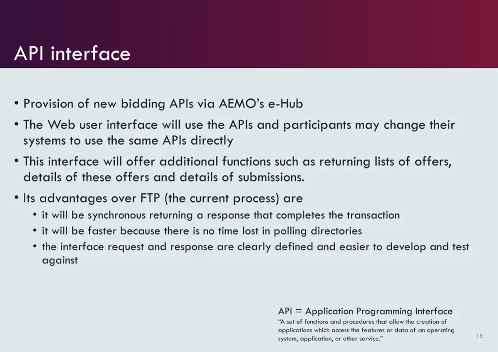 api interface