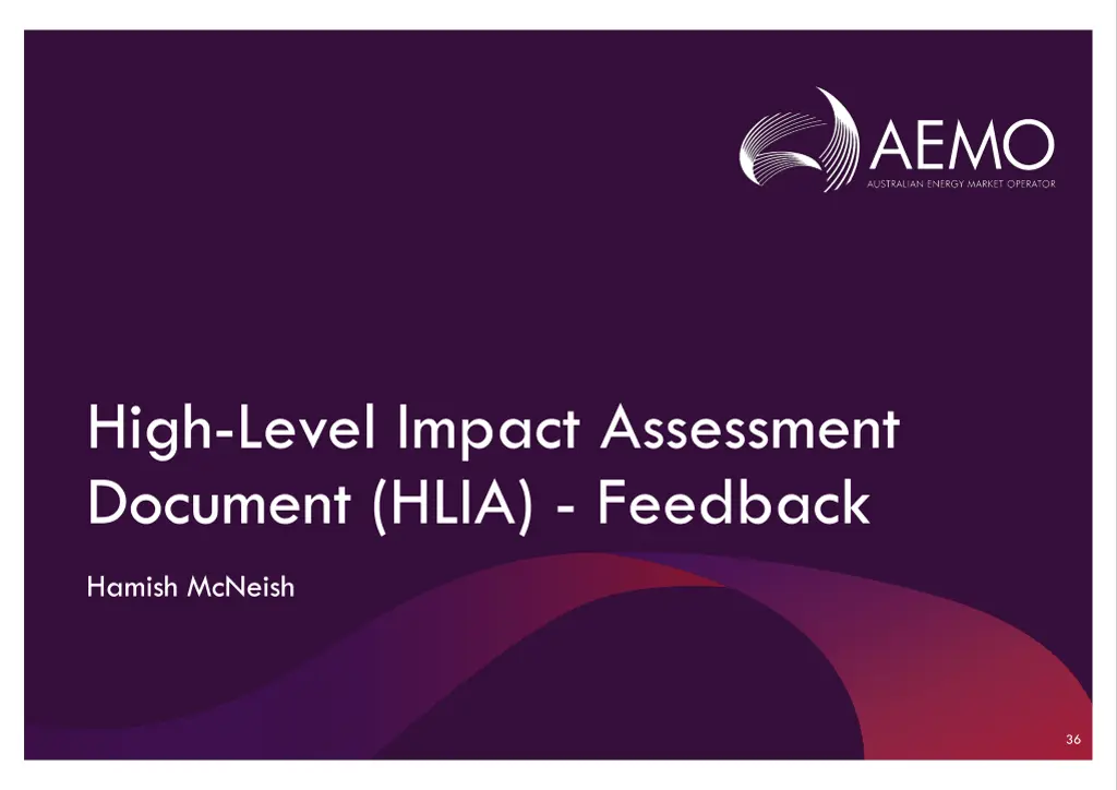 high level impact assessment document hlia