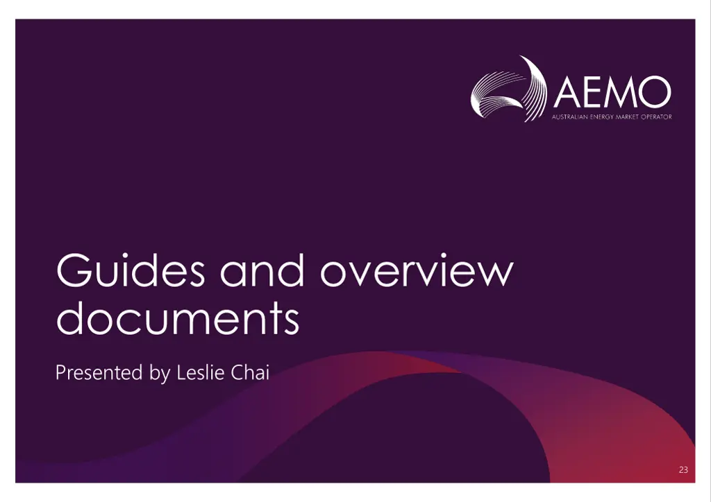 guides and overview documents