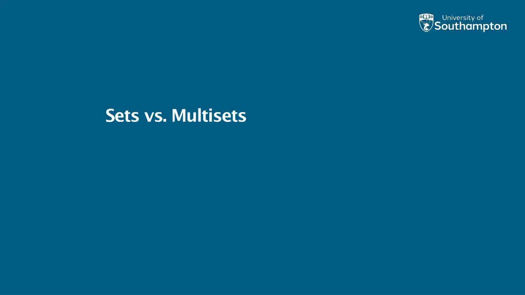 sets vs multisets