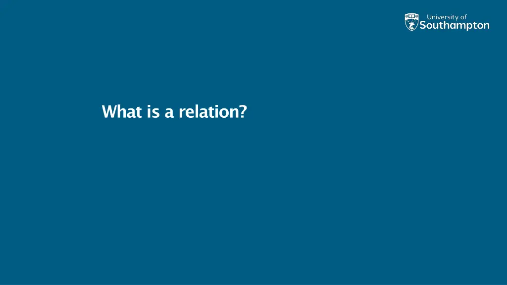 what is a relation