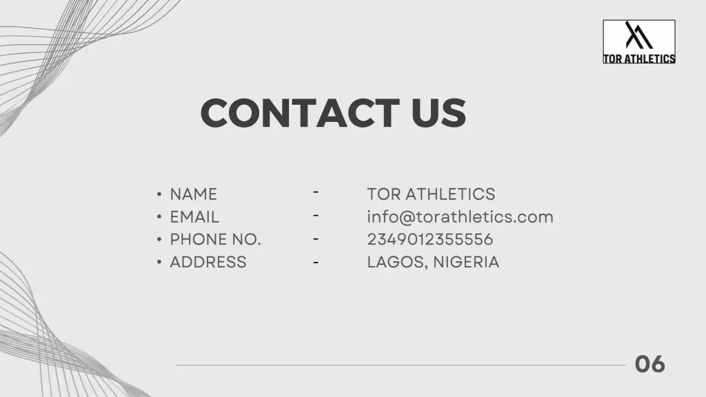 contact us