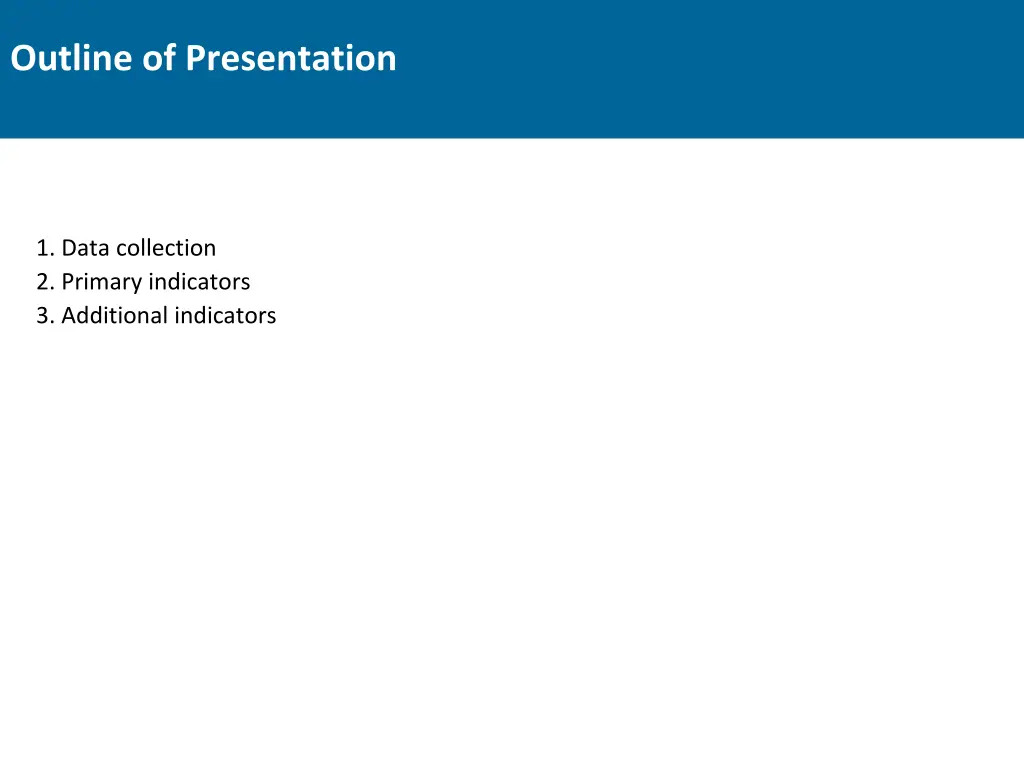 outline of presentation
