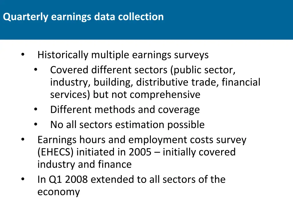 quarterly earnings data collection