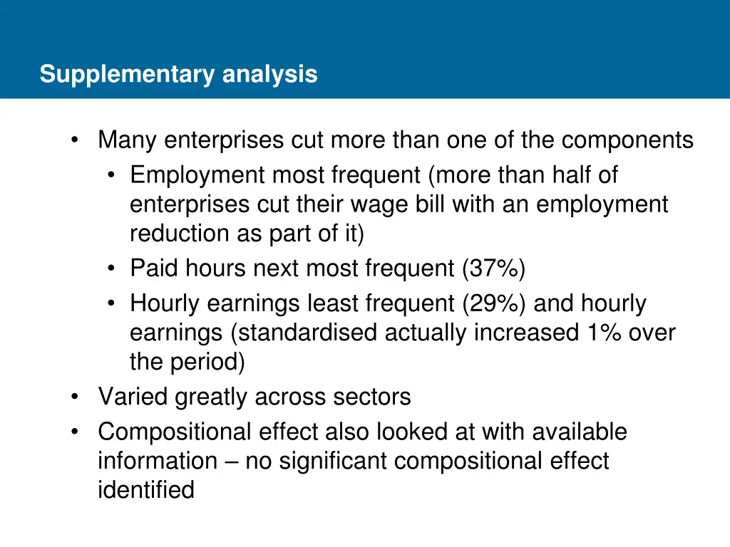 supplementary analysis 1