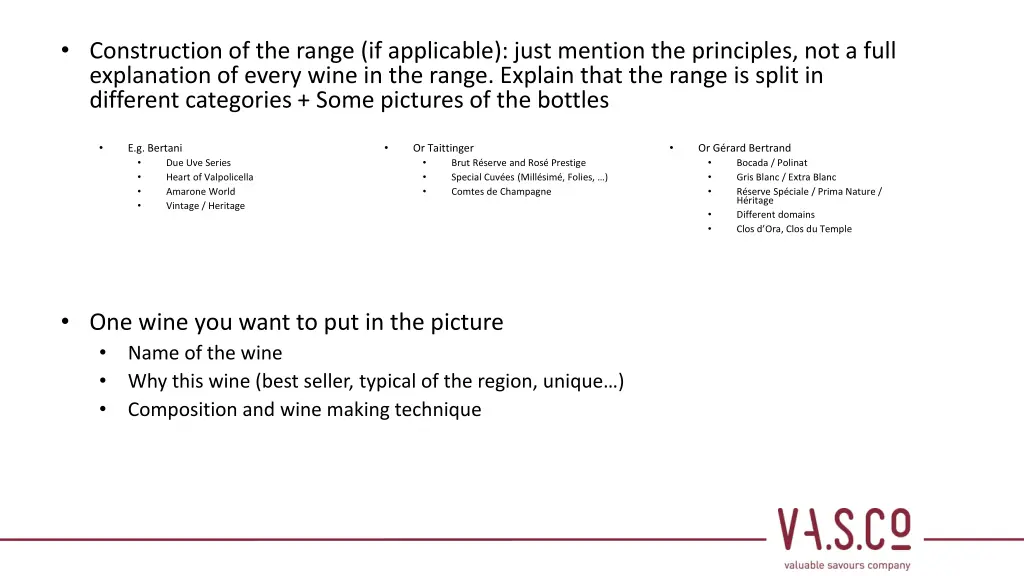 construction of the range if applicable just