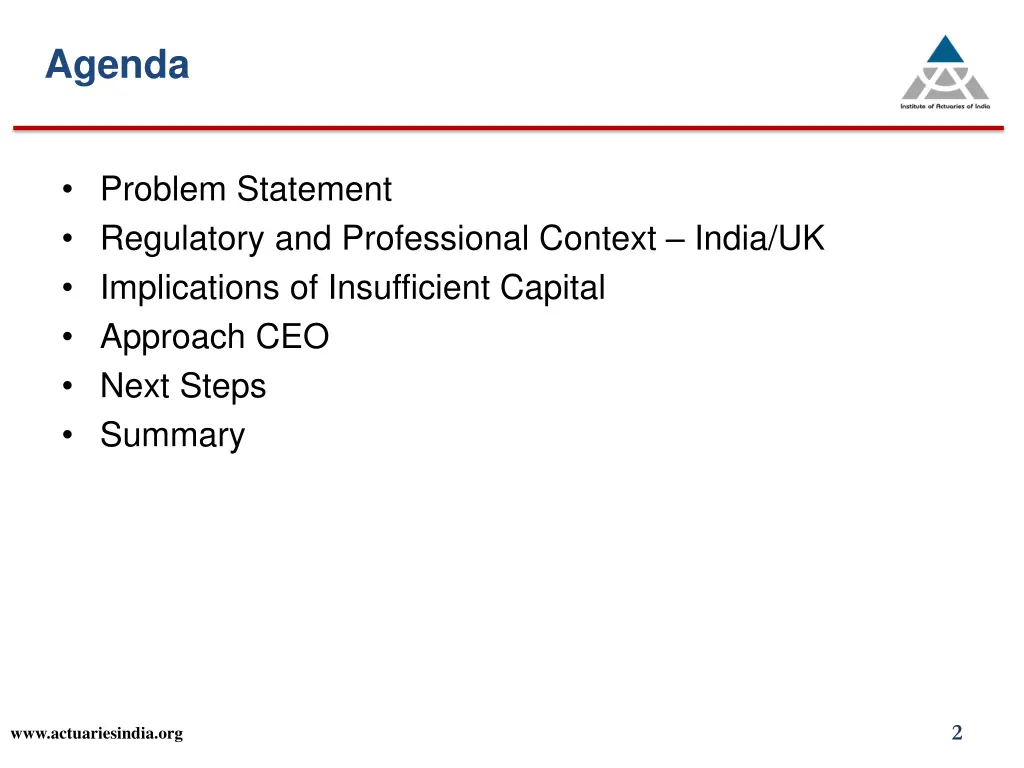agenda