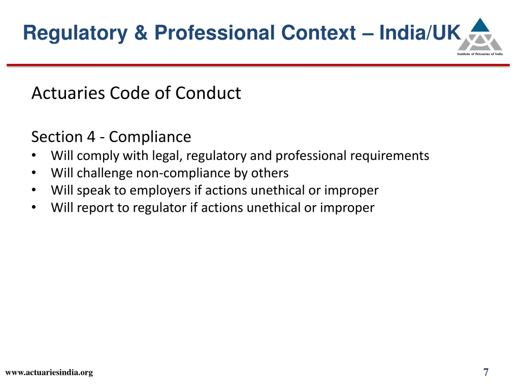 regulatory professional context india uk 2