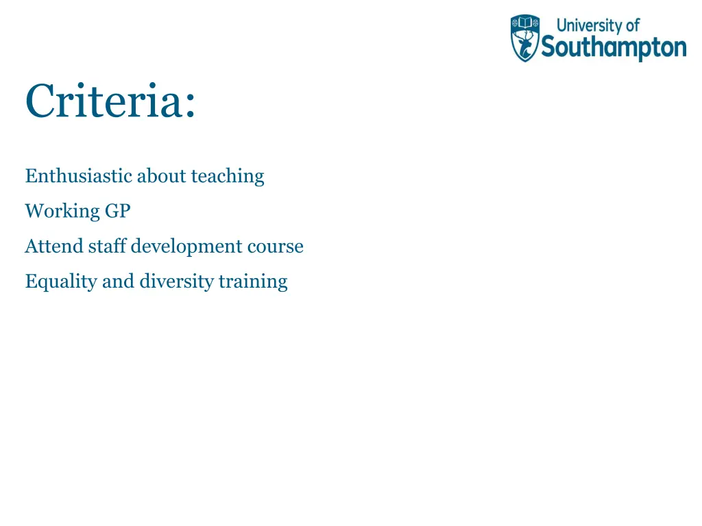 criteria