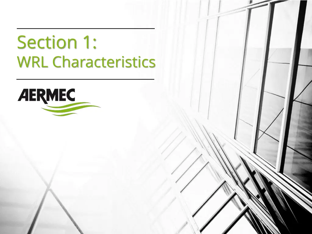 section 1 wrl characteristics