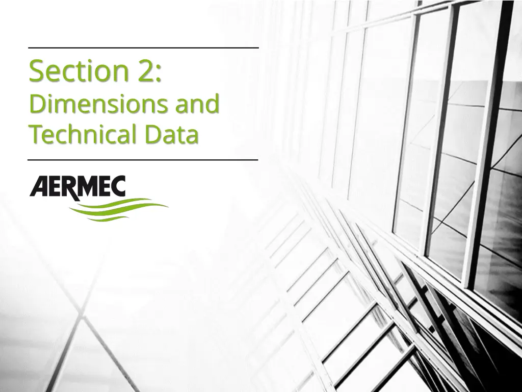 section 2 dimensions and technical data