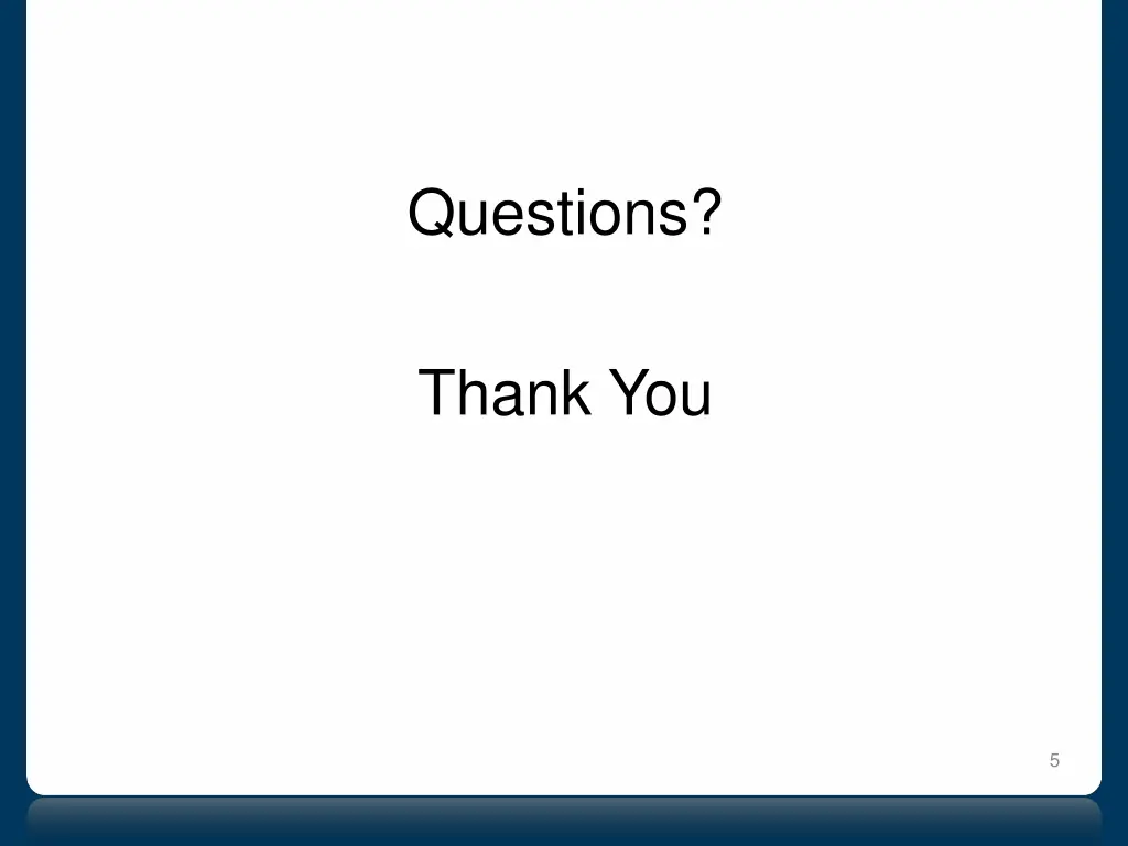 questions