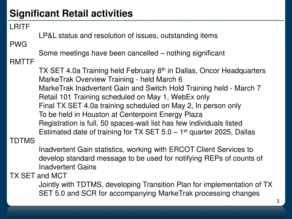 significant retail activities lritf lp l status