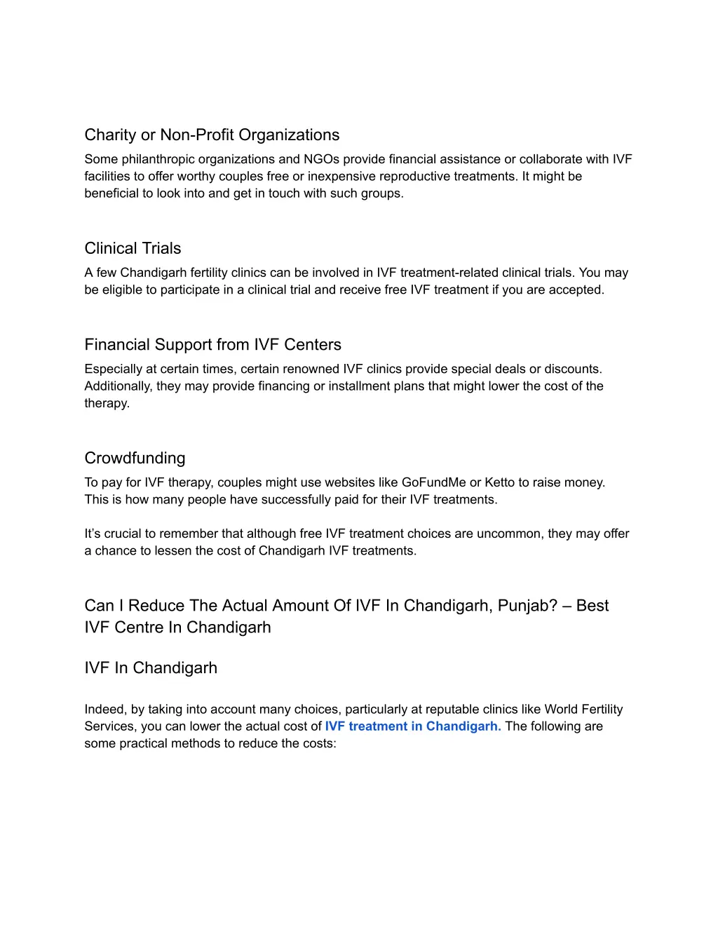 charity or non profit organizations