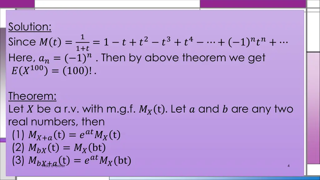 solution since here 1 then by above theorem