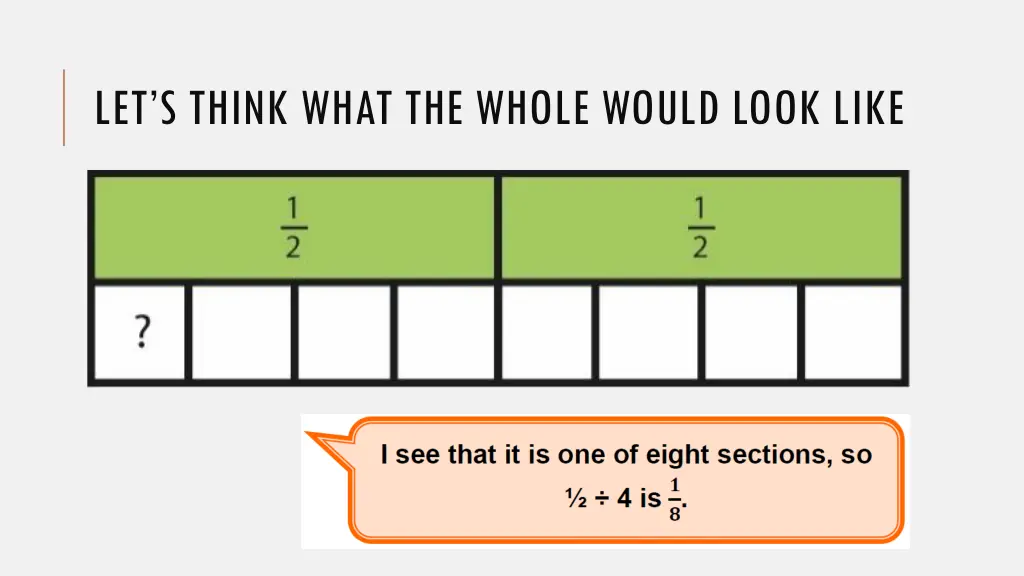let s think what the whole would look like
