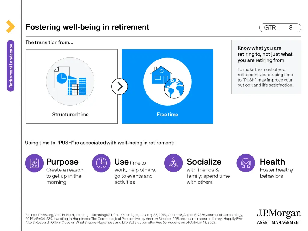 fostering well being in retirement