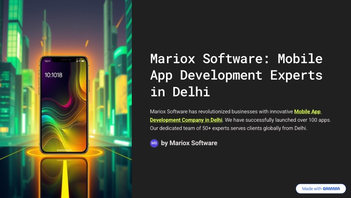 mariox software mobile app development experts