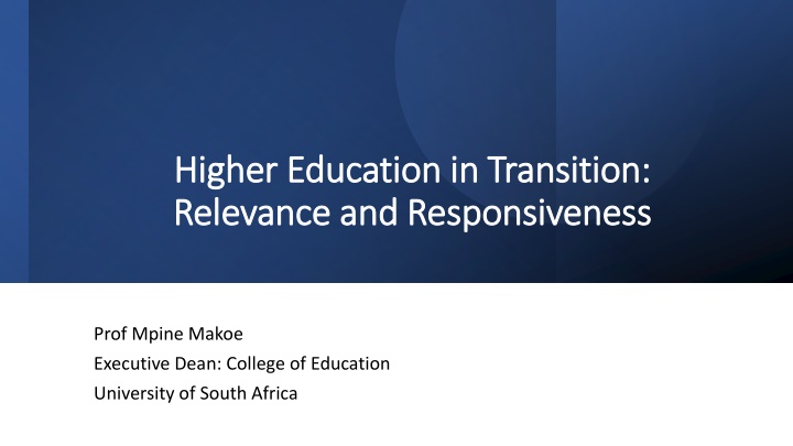 higher education higher education in transition