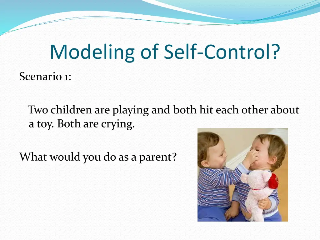 modeling of self control