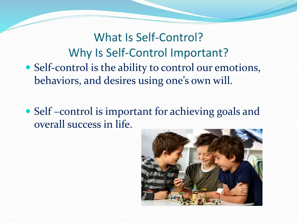 what is self control why is self control