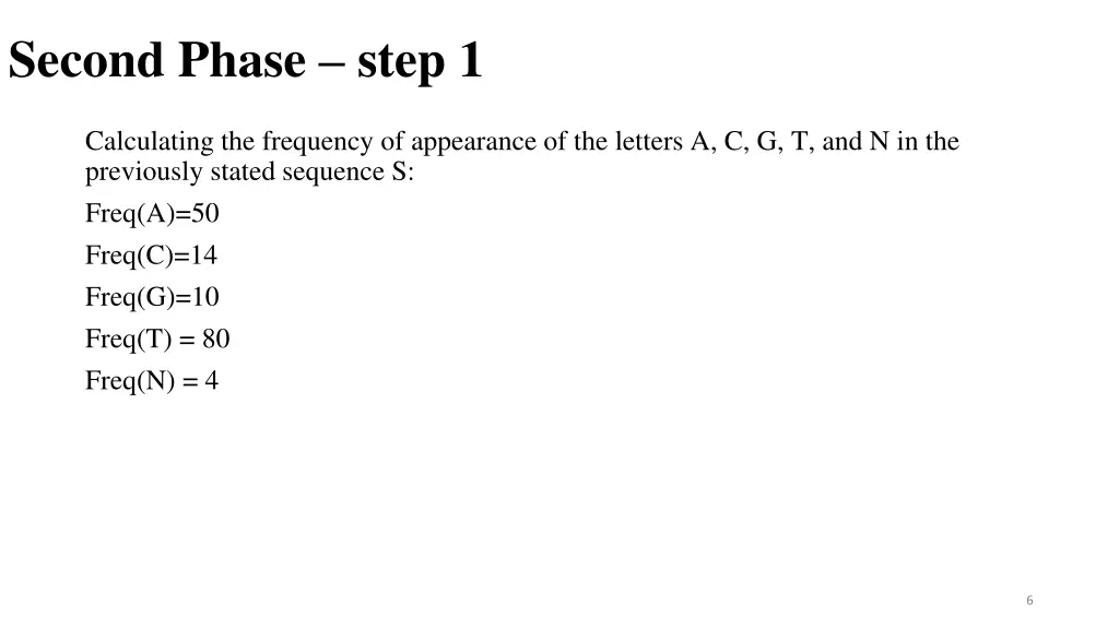 second phase step 1