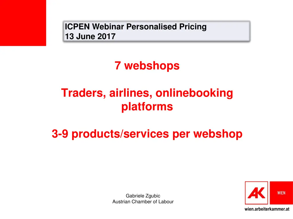 icpen webinar personalised pricing 13 june 2017 3