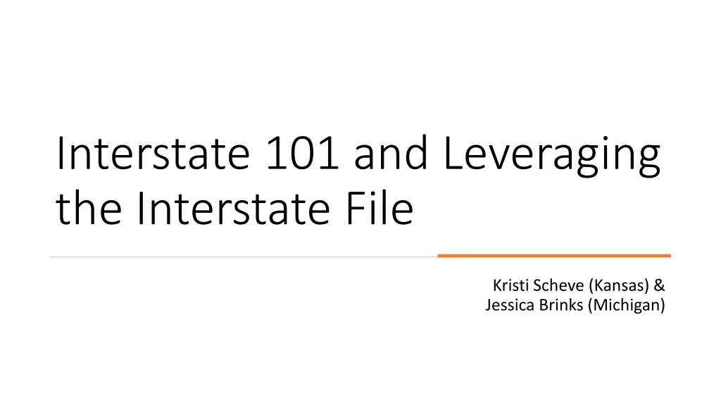 interstate 101 and leveraging the interstate file