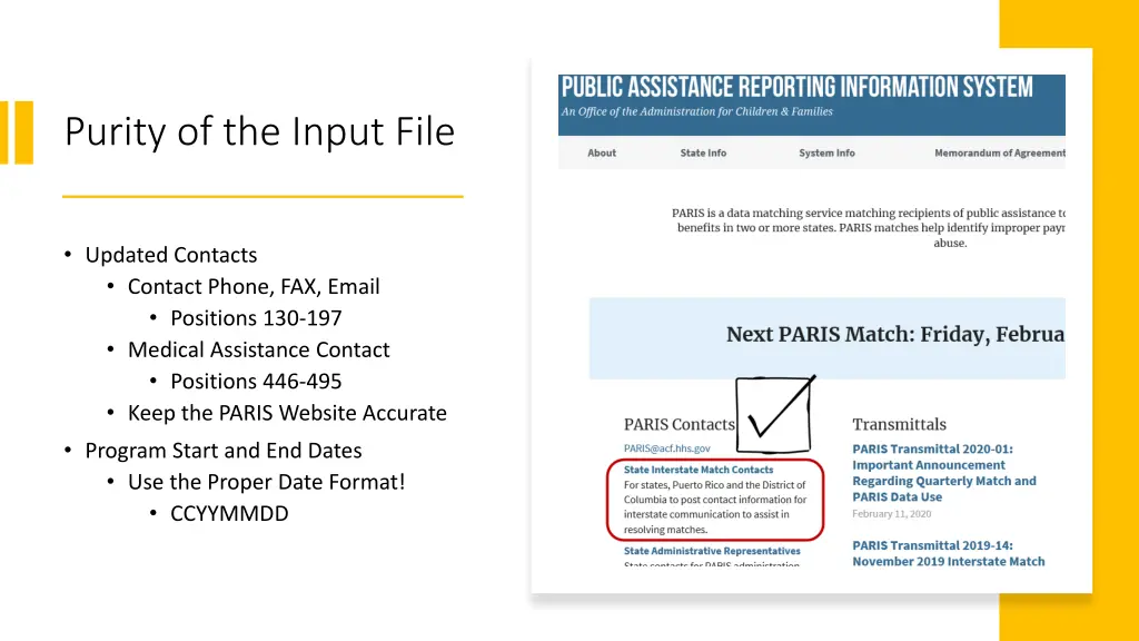 purity of the input file 2