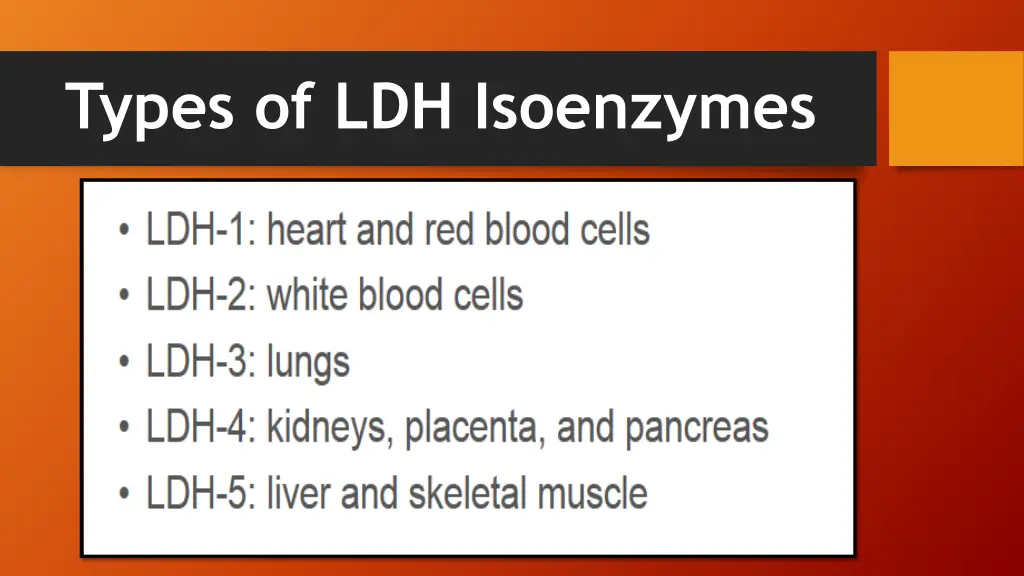 types of ldh isoenzymes