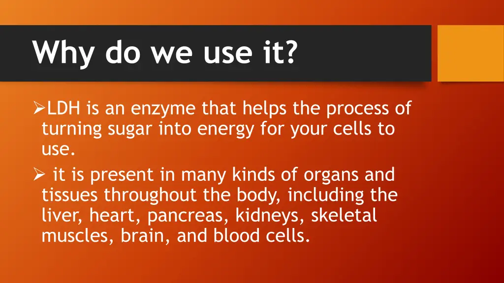 why do we use it