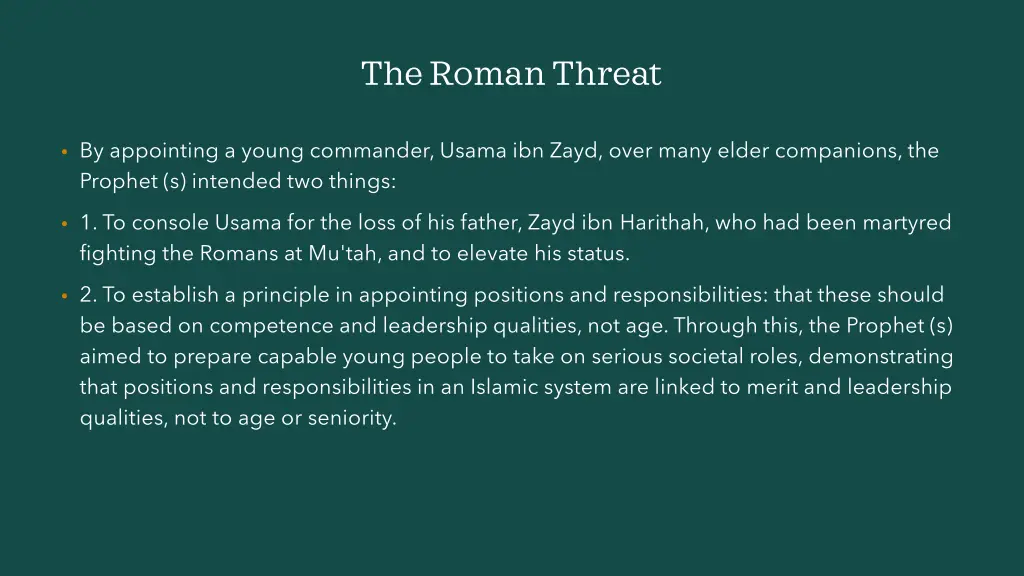 the roman threat 4