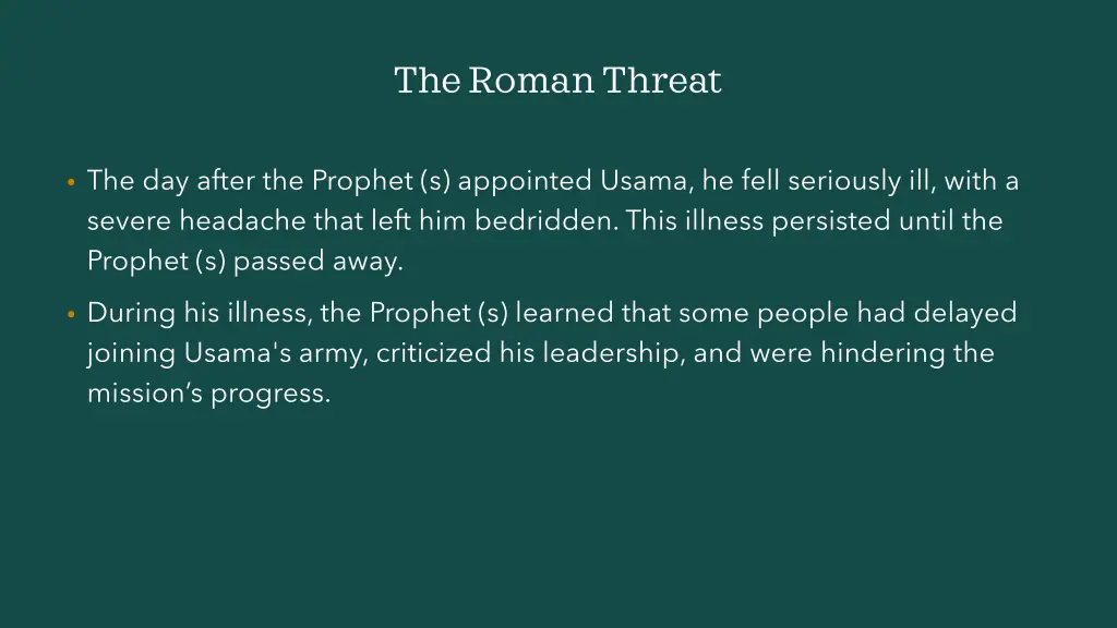 the roman threat 6