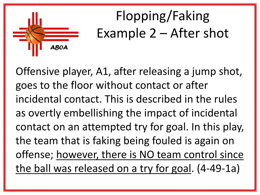 flopping faking example 2 after shot