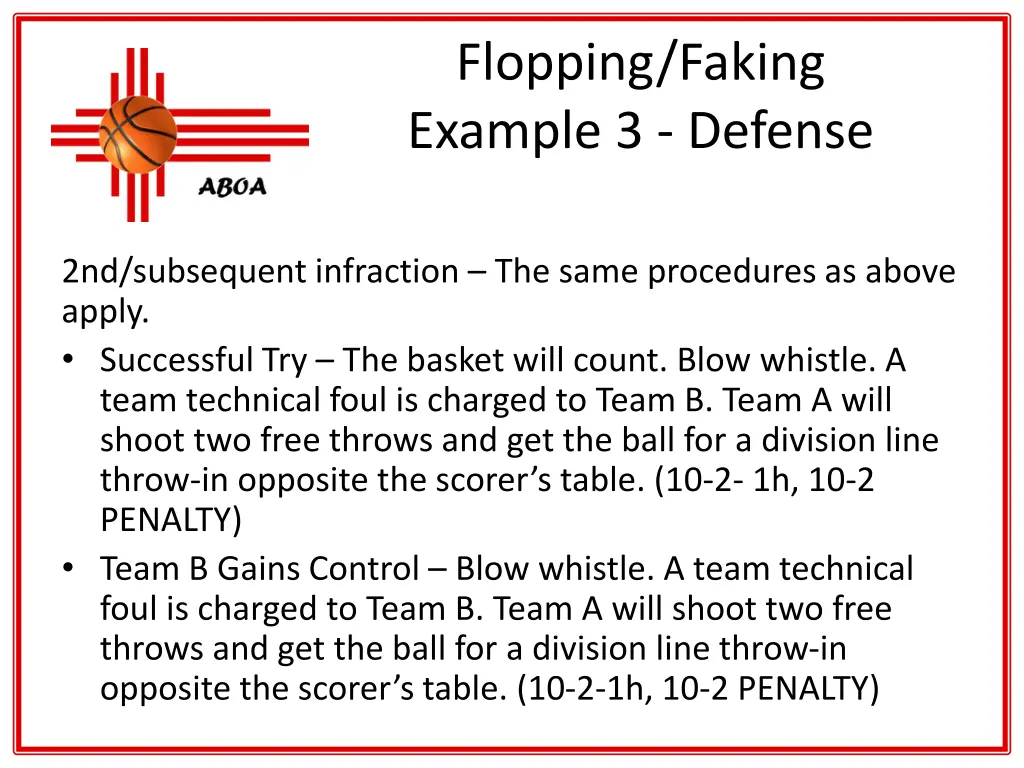 flopping faking example 3 defense 4