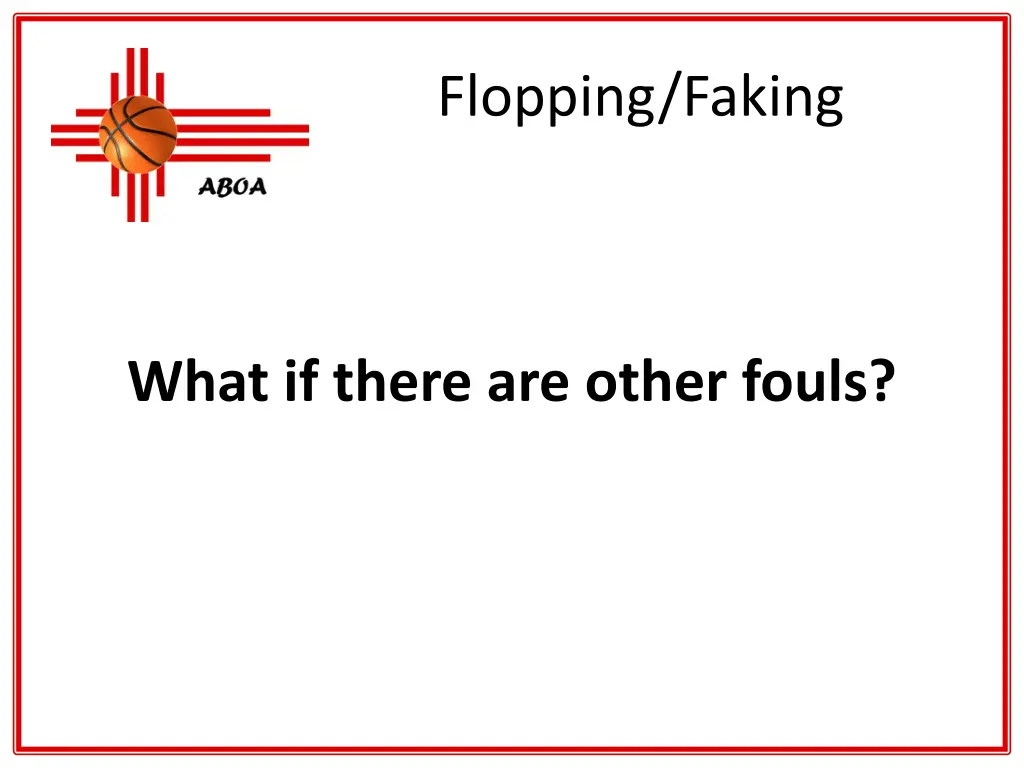 flopping faking