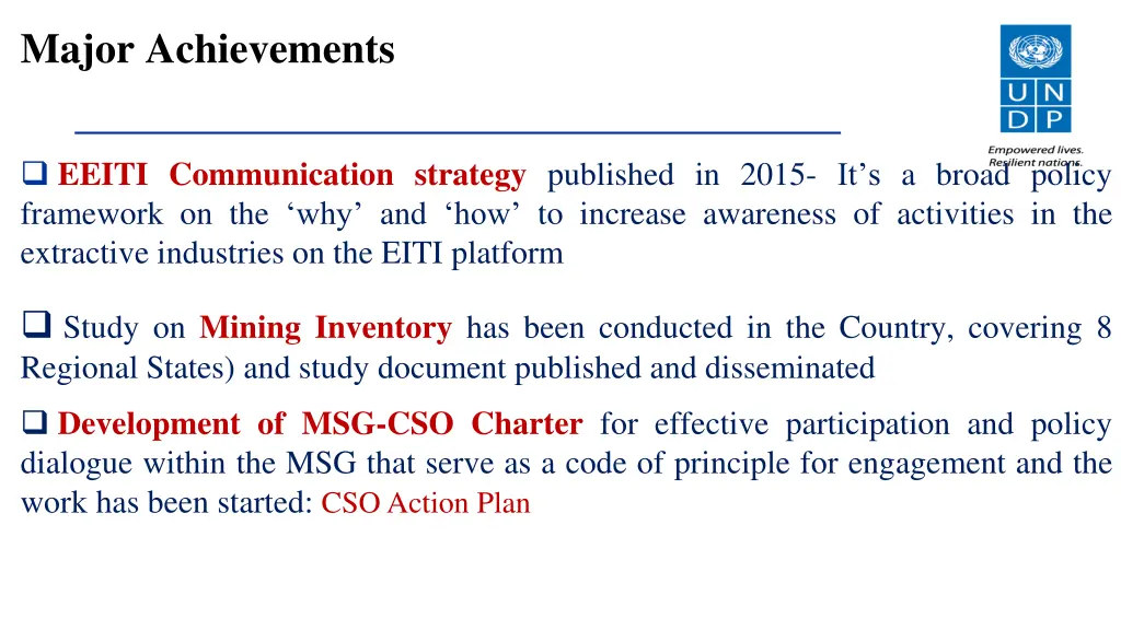 major achievements 1