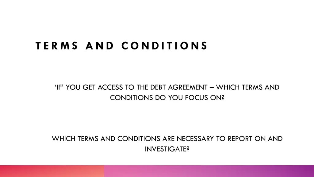 terms and conditions