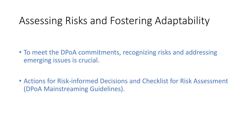 assessing risks and fostering adaptability 1