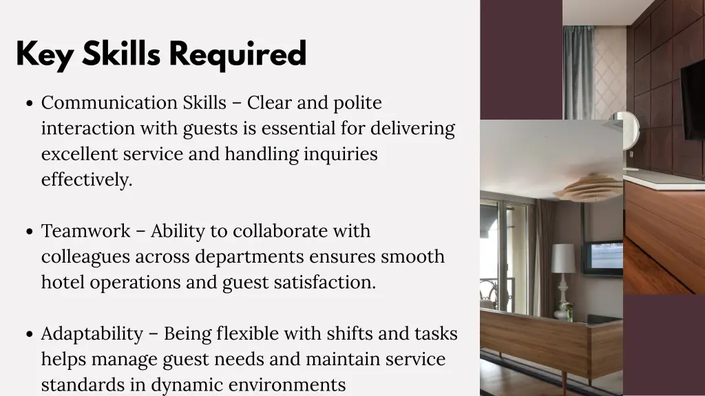 key skills required