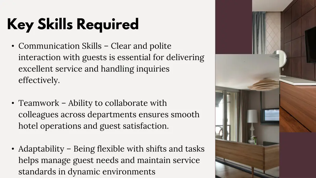 key skills required