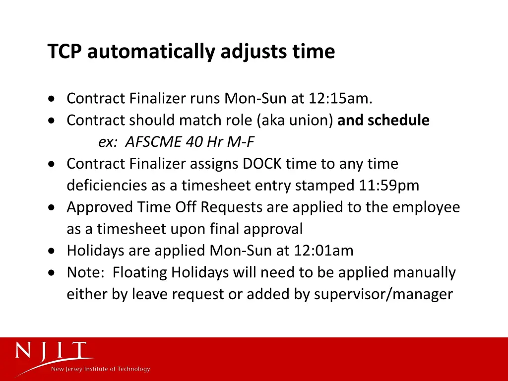 tcp automatically adjusts time