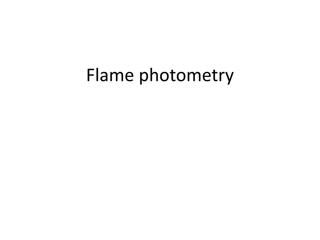flame photometry