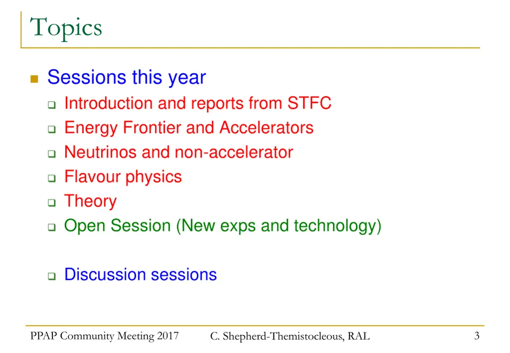 topics
